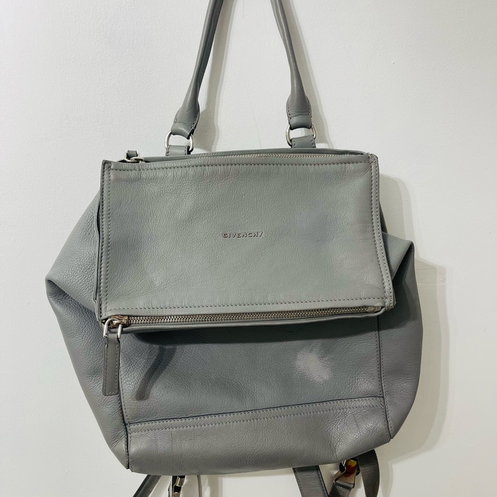 Givenchy Elegant Gray Leather Backpack - image 4